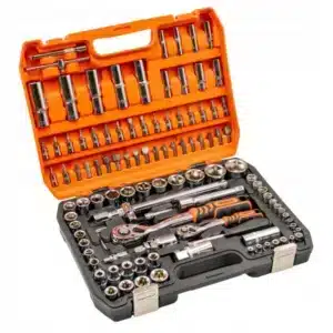 GROSLEY 108 részes dugókulcs készlet CrV acélból 1/4 és 1/2 colos racsnikkal