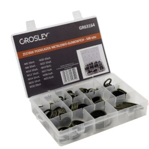 GROSLEY Fém és gumi alátét készlet – 168 db