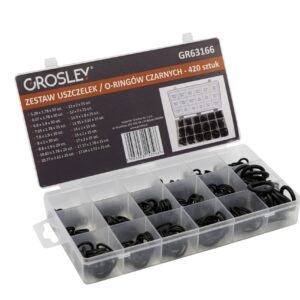 GROSLEY Fekete tömítés | O-gyűrű készlet – 420 db