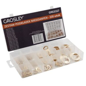 GROSLEY Réz alátét készlet – 220 db