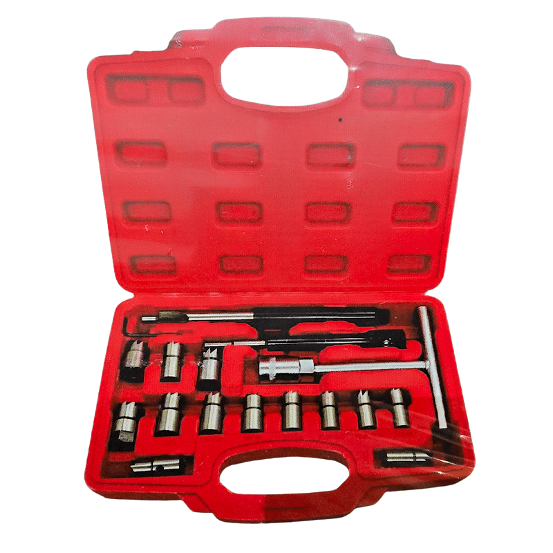 GROSLEY dízel porlasztócsúcs injektor fészekmaró készlet 17 részes