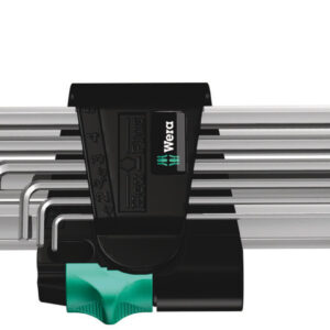 Wera 950/9 Hex-Plus 2 Hatszögkulcs készlet, metrikus, krómozott 9 részes