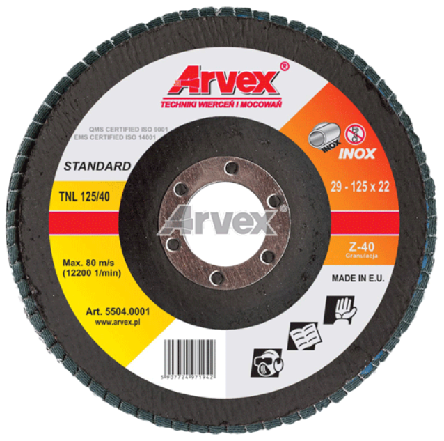 Arvex inox lamellás csiszoló