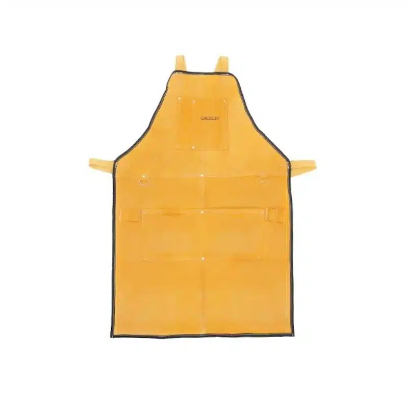GROSLEY sárga szerszámkötény hasított bőrből, univerzális méret