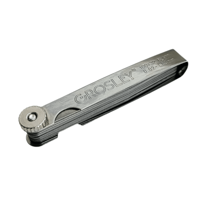 GROSLEY 32 lapos egyenes hézagmérő 0,02-1,00 mm acéltokos GR66003