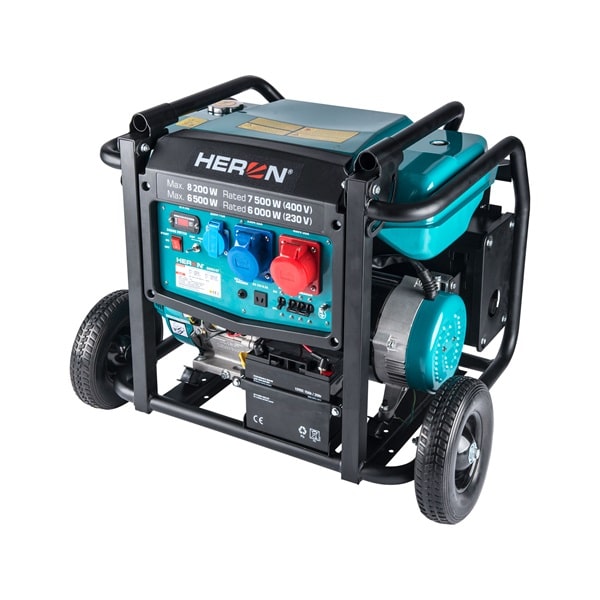 HERON 8896147 8 kVA, háromfázisú 400/230 V áramfejlesztő