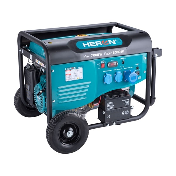 HERON 8896421 6,8 kVA, egyfázisú, önindítós áramfejlesztő