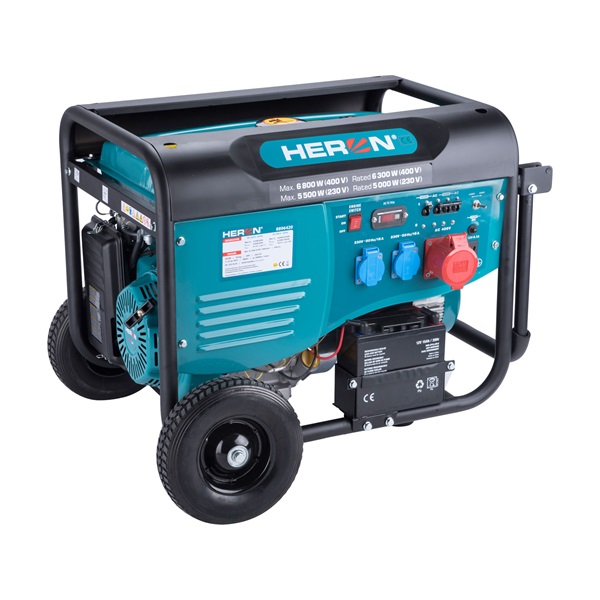 HERON 8896420 6 kVA, háromfázisú, önindítós áramfejlesztő